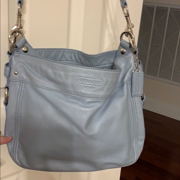 Light blue Coach purse - Picture 2 of 8